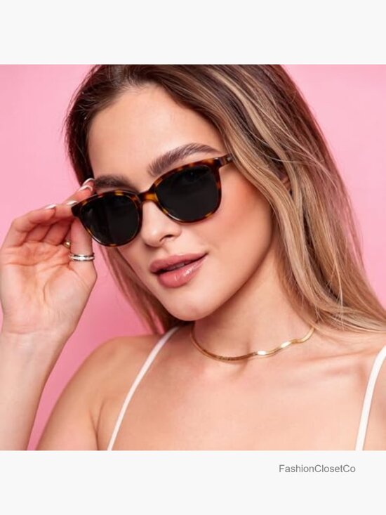 Acetate Polarized Cat Eye Sunglasses UV Protection Handmade Vintage Shades main image 6